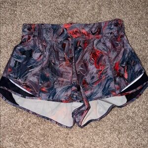 Lululemon Athletica Red and Gray Athletic Shorts